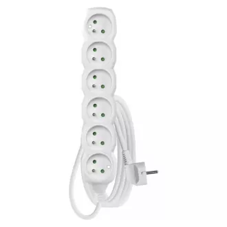 Przedłużacz Emos P0613R - 6 gniazd, 3m, 16A