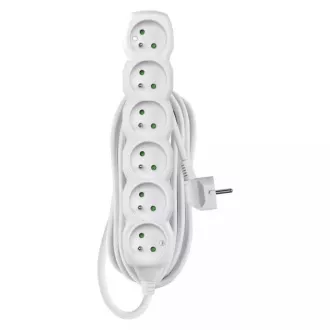 Przedłużacz Emos P0615R - 6 gniazd, 5m, 16A
