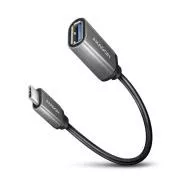 AXAGON RUCM-AFAC, adapter kabla USB-C (M) <-> USB-A (F), 20 cm, USB 3.2 Gen 1, 3A, ALU