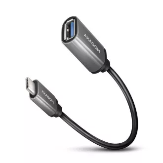 AXAGON RUCM-AFAC, adapter kabla USB-C (M) <-> USB-A (F), 20 cm, USB 3.2 Gen 1, 3A, ALU