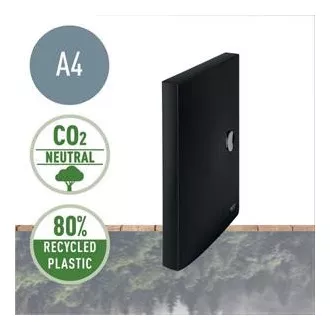 LEITZ Ekologiczne pudełko na dokumenty RECYCLE, PP, czarne