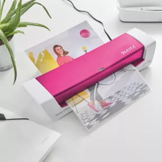 LEITZ iLAM Home Office A4 ciepły laminator, WOW różowy