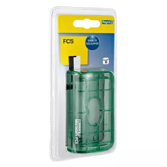 Dziurkacz Rapid mini Colour´Ice FC5, 10 arkuszy, blister, zielony lodowy Dziurkacz Rapid mini Colour´Ice FC5, 10 arkuszy, blister, zielony lodowy
