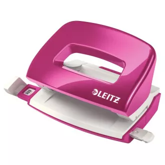 Mini dziurkacz LEITZ NeXXt 5060, metaliczny różowy