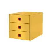 LEITZ Szafka z szufladami Click&Store COSY, 3 szuflady, ciepły żółty