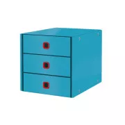 LEITZ Szafka z szufladami Click&Store COSY, 3 szuflady, spokojny niebieski