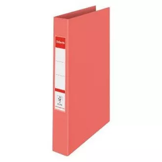 Esselte Segregator z plastikowymi ringami Colour´Breeze 2RR/25mm, koralowy