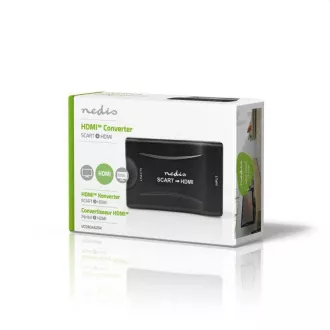 Nedis VCON3463BK - Konwerter HDMI™ | Gniazdo SCART | Wyjście HDMI™ | 1-kierunkowe | 1080p | 1.2 Gbps | ABS | Czarny