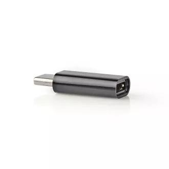Nedis CCGB60910BK - Adapter USB-C | Wtyk USB 2.0 | USB-C™ | Gniazdo USB Micro-B | 480 Mbps | Okrągły | Niklowany