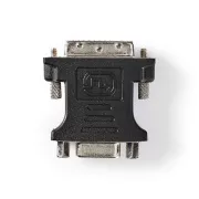 Nedis CCGB32902BK - Adapter DVI| Wtyk DVI-I 24 5 | Gniazdo VGA | Niklowany | Prosty | PVC | Czarny