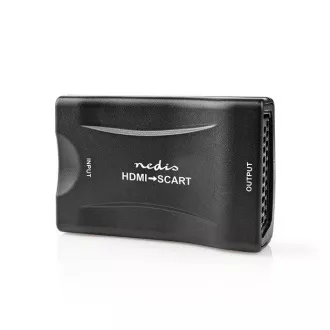 Nedis VCON3461BK - Konwerter HDMI™ | Wejście HDMI™ | Gniazdo SCART | 1-kierunkowy | 1080p | 1.2 Gbps | ABS | Czarny