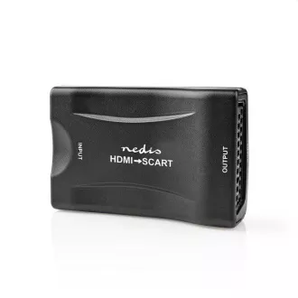 Nedis VCON3461BK - Konwerter HDMI™ | Wejście HDMI™ | Gniazdo SCART | 1-kierunkowy | 1080p | 1.2 Gbps | ABS | Czarny