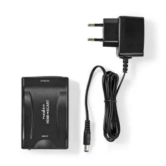 Nedis VCON3461BK - Konwerter HDMI™ | Wejście HDMI™ | Gniazdo SCART | 1-kierunkowy | 1080p | 1.2 Gbps | ABS | Czarny