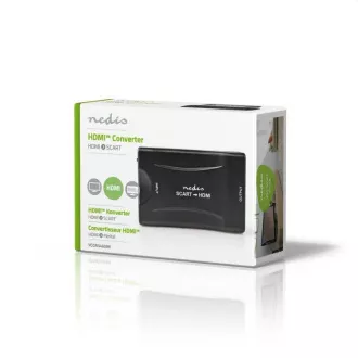 Nedis VCON3461BK - Konwerter HDMI™ | Wejście HDMI™ | Gniazdo SCART | 1-kierunkowy | 1080p | 1.2 Gbps | ABS | Czarny