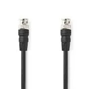 Nedis CVGL01000BK20 – Kabel wideo BNC | Wtyk BNC – Wtyk BNC | 2 m | Czarny