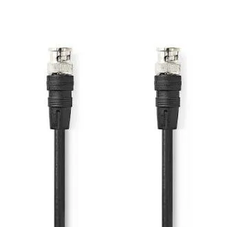 Nedis CVGL01000BK20 – Kabel wideo BNC | Wtyk BNC – Wtyk BNC | 2 m | Czarny Nedis CVGL01000BK20 – Kabel wideo BNC | Wtyk BNC – Wtyk BNC | 2 m | Czarny