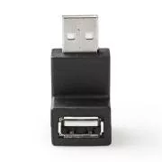 Nedis CCGB60930BK - Adapter USB 2.0 | Wtyczka USB-A | Gniazdo USB-A | Czarny
