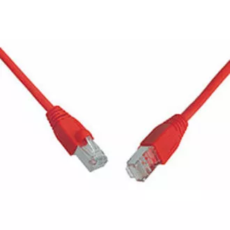 Solarix Kabel krosowy CAT5E SFTP PVC 10m czerwony odporny na zaczepy C5E-315RD-10MB