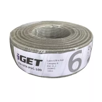 iGET Kabel sieciowy CAT6 UTP PVC Eca 100m/rola