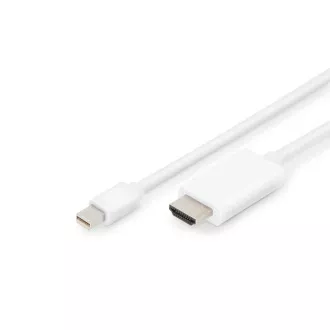 Adapter kabla Digitus DisplayPort, mini DP - HDMI, 2 m, DP 1.2_HDMI 2.0, 4K/60Hz Adapter kabla Digitus DisplayPort, mini DP - HDMI, 2 m, DP 1.2_HDMI 2.0, 4K/60Hz