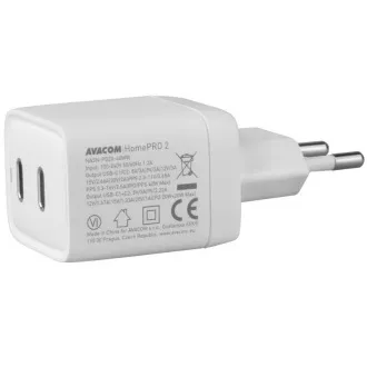 Ładowarka sieciowa AVACOM HomePRO 2 z Power Delivery 40W z dwoma wyjściami USB-C
