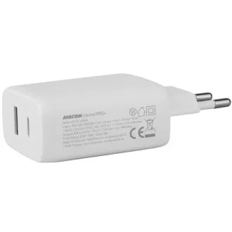 Ładowarka sieciowa AVACOM HomePRO  z funkcją Power Delivery 65 W z wyjściami USB-C i USB-A