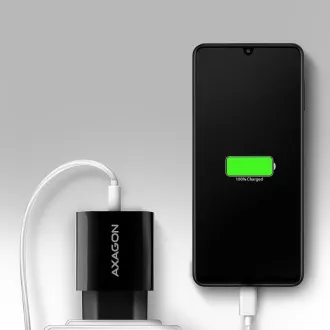 AXAGON ACU-QC18, ładowarka sieciowa 18 W, 1x port USB-A, QC3.0/AFC/Apple, czarna