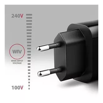 AXAGON ACU-QC18, ładowarka sieciowa 18 W, 1x port USB-A, QC3.0/AFC/Apple, czarna