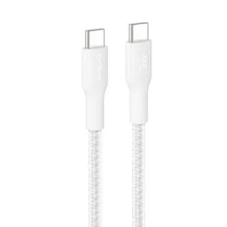 Kabel Belkin BOOST CHARGE PRO USB-C/USB-C 240 W, 3 m, biały – wytrzymały
