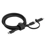 Belkin BOOST CHARGE PRO – kabel 2 w 1 USB-C i Lightning, 1,5 m, czarny – wytrzymały