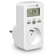 CONNECT IT PowerMeter miernik zużycia energii, wyświetlacz, bezpiecznik dziecięcy