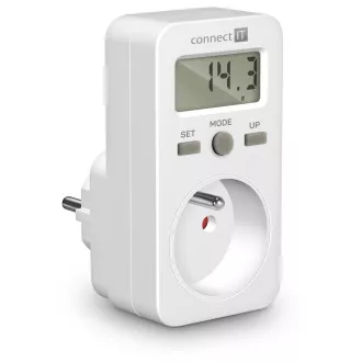 CONNECT IT PowerMeter miernik zużycia energii, wyświetlacz, bezpiecznik dziecięcy