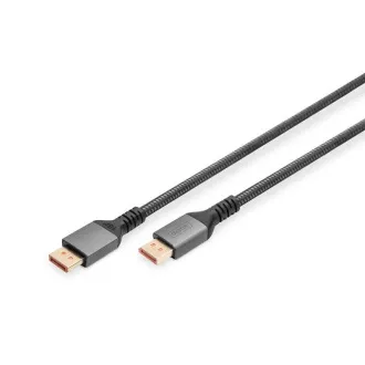 Kabel Digitus DP PREMIUM DP2.1 1m 16K@60Hz, UHD, 80Gbps, Alu