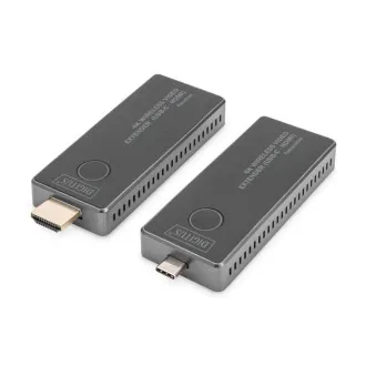 DIGITUS DS-55324 Bezprzewodowy przedłużacz wideo 4K, 30 m (USB-C - HDMI) DIGITUS DS-55324 Bezprzewodowy przedłużacz wideo 4K, 30 m (USB-C - HDMI)