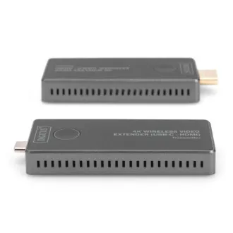 DIGITUS DS-55324 Bezprzewodowy przedłużacz wideo 4K, 30 m (USB-C - HDMI) DIGITUS DS-55324 Bezprzewodowy przedłużacz wideo 4K, 30 m (USB-C - HDMI)