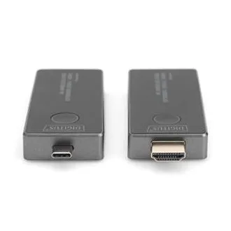 DIGITUS DS-55324 Bezprzewodowy przedłużacz wideo 4K, 30 m (USB-C - HDMI) DIGITUS DS-55324 Bezprzewodowy przedłużacz wideo 4K, 30 m (USB-C - HDMI)