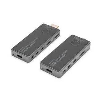 DIGITUS DS-55324 Bezprzewodowy przedłużacz wideo 4K, 30 m (USB-C - HDMI) DIGITUS DS-55324 Bezprzewodowy przedłużacz wideo 4K, 30 m (USB-C - HDMI)