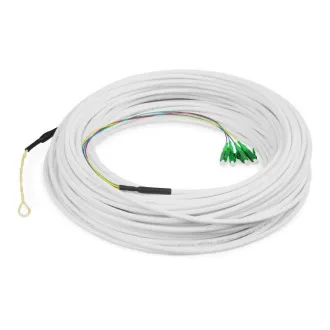 DIGITUS FTTH Drop Cable, jednomodowy, 4 włókna, OS2, 9/125µ, 4 LC/APC, 50 m DIGITUS FTTH Drop Cable, jednomodowy, 4 włókna, OS2, 9/125µ, 4 LC/APC, 50 m