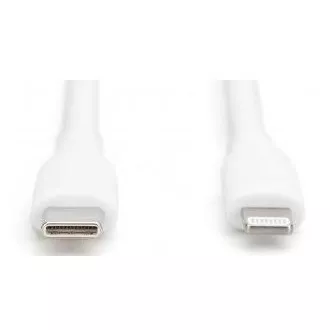 Silikonowy kabel ładujący Digitus USB-C, USB-A - USB-C 2 m, USB 2.0, 60 W, czarny