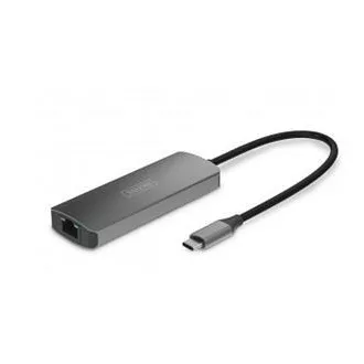 Zestaw przedłużacza wideo DIGITUS, USB-C - HDMI, 4K/120Hz CAT6, 30 m
