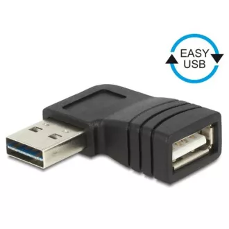 Adapter Delock EASY-USB 2.0-A męski > USB 2.0-A żeński prostokątny lewy/prawy Adapter Delock EASY-USB 2.0-A męski > USB 2.0-A żeński prostokątny lewy/prawy