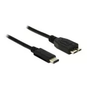 Delock Black SuperSpeed USB 10 Gb/s (USB 3.1, Gen 2) USB Type-C™ męski i USB Type Micro-B męski 1 m