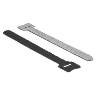 Delock Zapięcia na rzep L 150 mm x W 12 mm 10 sztuk czarny
