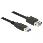 Przedłużacz Delock USB 3.0 Typ-A męski > USB 3.0 Typ-A żeński 5,0 m czarny