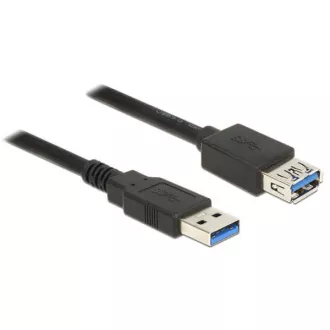 Przedłużacz Delock USB 3.0 Typ-A męski > USB 3.0 Typ-A żeński 5,0 m czarny