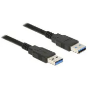 Delock Kabel USB 3.0 typ A (męski) > USB 3.0 typ A (męski), 1,0 m, czarny