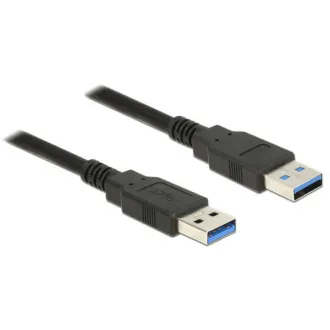 Kabel Delock USB 3.0 Typ-A męski > USB 3.0 Typ-A męski 5,0 m czarny