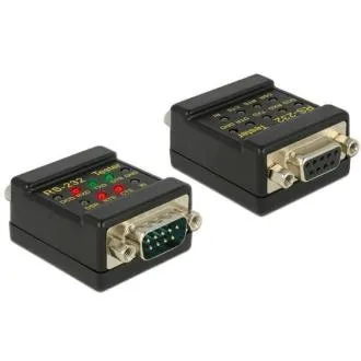 Tester RS-232 firmy Delock: złącze DB9 żeńskie > złącze DB9 męskie Tester RS-232 firmy Delock: złącze DB9 żeńskie > złącze DB9 męskie