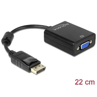 Delock Displayport Adapter 1.2 męski > VGA żeński czarny