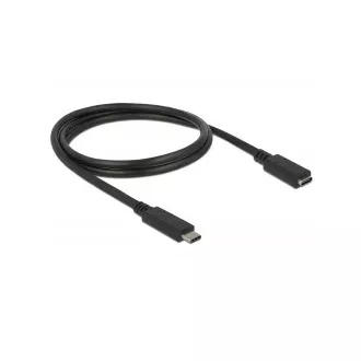 Delock SuperSpeed USB Extension Cable (USB 3.1 Gen 1) USB Type-C™ port męski i żeński 3 A 1.0 m czarny